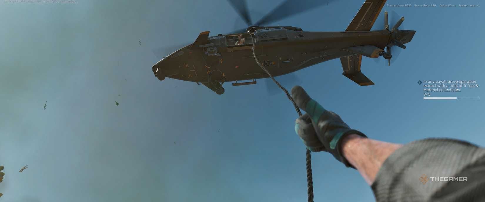 Delta Force Cracked Map solo silent helicopter extraction gameplay screenshot