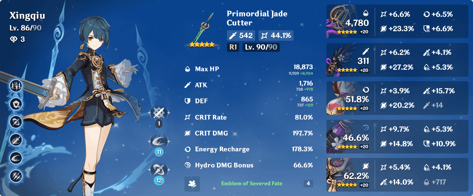 Xingqiu Build Guide 2025: Best ER Requirements & Weapons