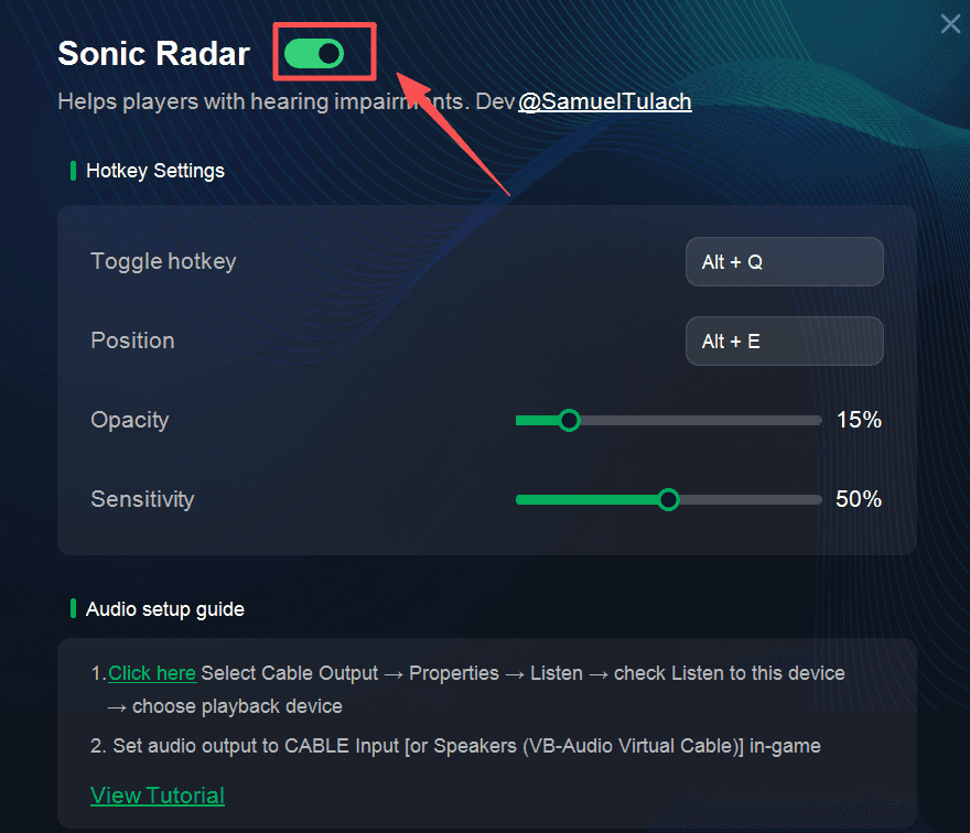 Comparison of Delta Force Audio Radar overlay and raw sound interface