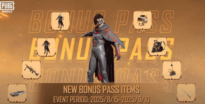 Интерфейс наград элитного уровня PUBG Mobile Subzero Pass, демонстрирующий прогрессивный скин AWM, зимние наряды и систему возврата UC