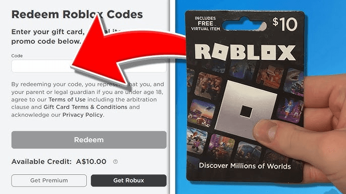How to recharge Подарочная карта Roblox US