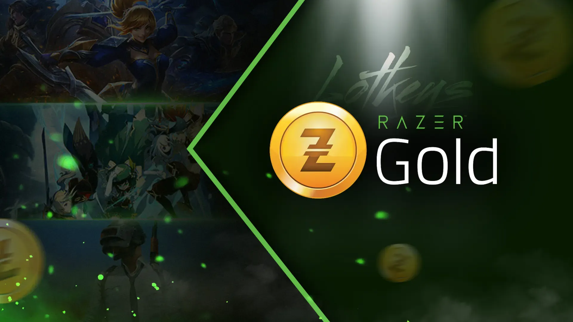 Панель управления аккаунта Razer Gold с флагом страны пользователя и настройкой региона кошелька