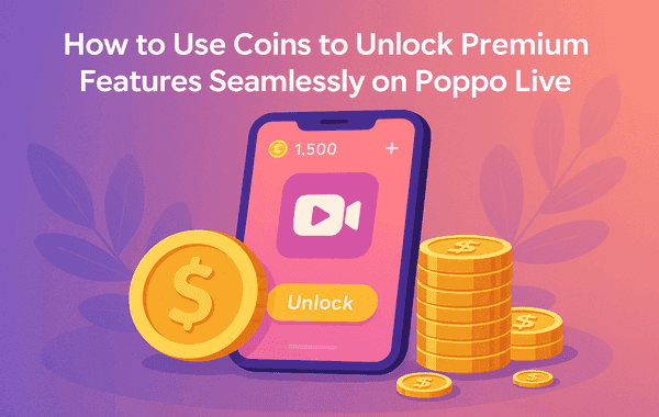 Интерфейс высокоуровневых VIP-функций Poppo Live, показывающий эксклюзивные привилегии и премиум-возможности