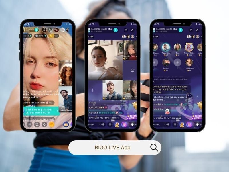 Вкладка ME в приложении Bigo Live с цифровым ID пользователя для пополнения алмазов