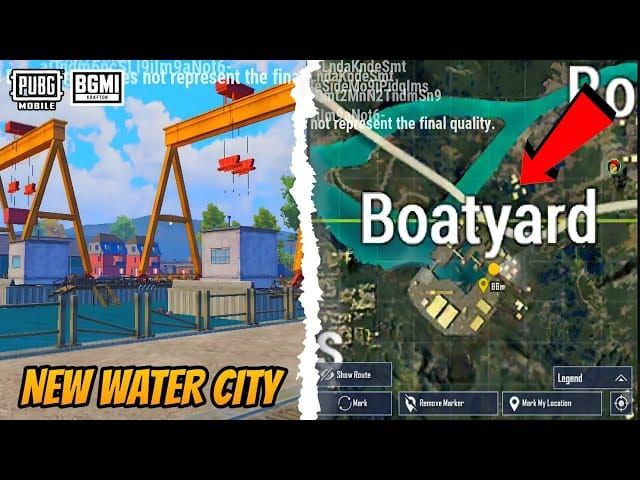 Скриншот тактического позиционирования на крановой конструкции в Boatyard в PUBG Mobile