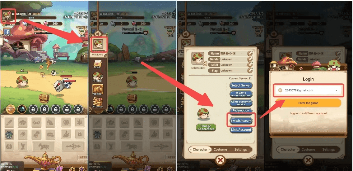 How to recharge Legend of Mushroom: Rush