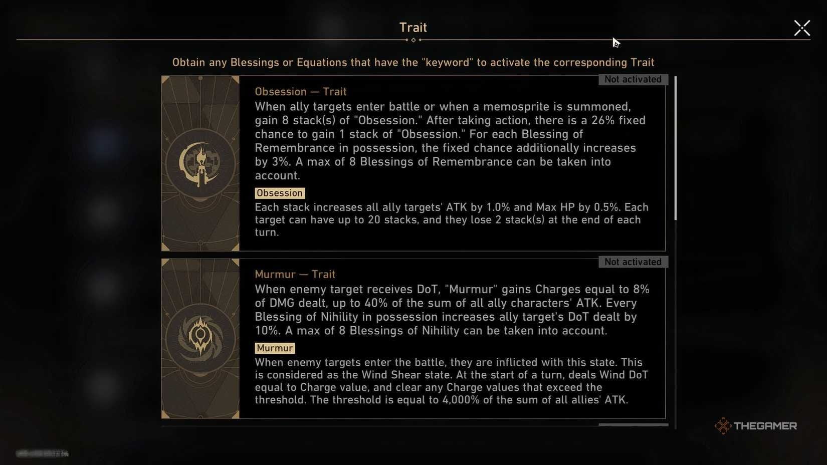 Honkai Star Rail Protean Hero Equations reference guide showing Wastelander, Voyage Monitor, Borisin, Silent Hunter, and Useless Scholar