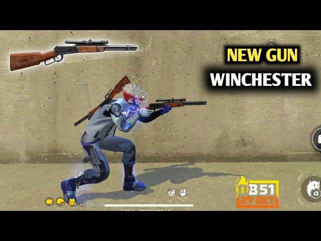 Free Fire OB51 Winchester new gun equipment screenshot