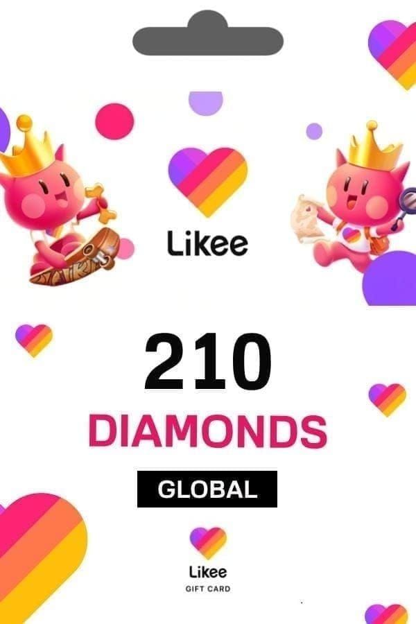 Likee live stream gifts interface with Diamonds and items