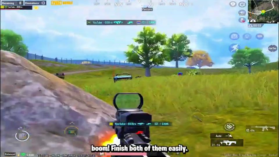 Совет по ивенту PUBG Mobile «Человек-паук»: бой по сигнальной ракете из-за укрытия-камня