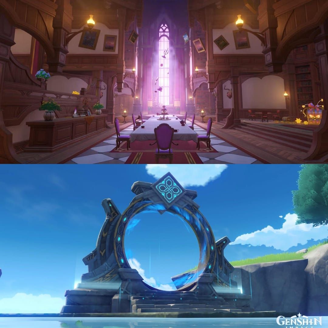 Comparison chart showing differences between Spiral Abyss and Imaginarium Theater gameplay modes