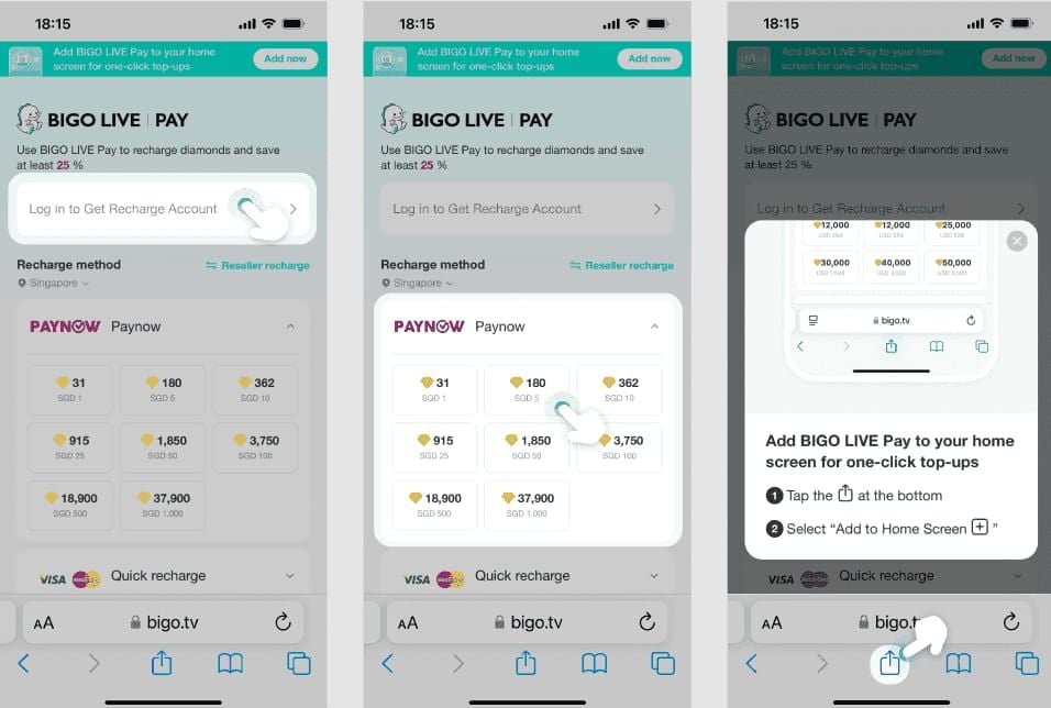 Гайд по пополнению алмазов Bigo Live: копирование ID профиля и шаги пополнения