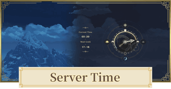 Time zone conversion chart for Genshin Impact Asia server reset times