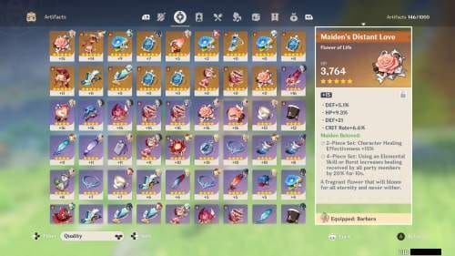 Genshin Impact Miliastra Wonderland XP farm tag search interface