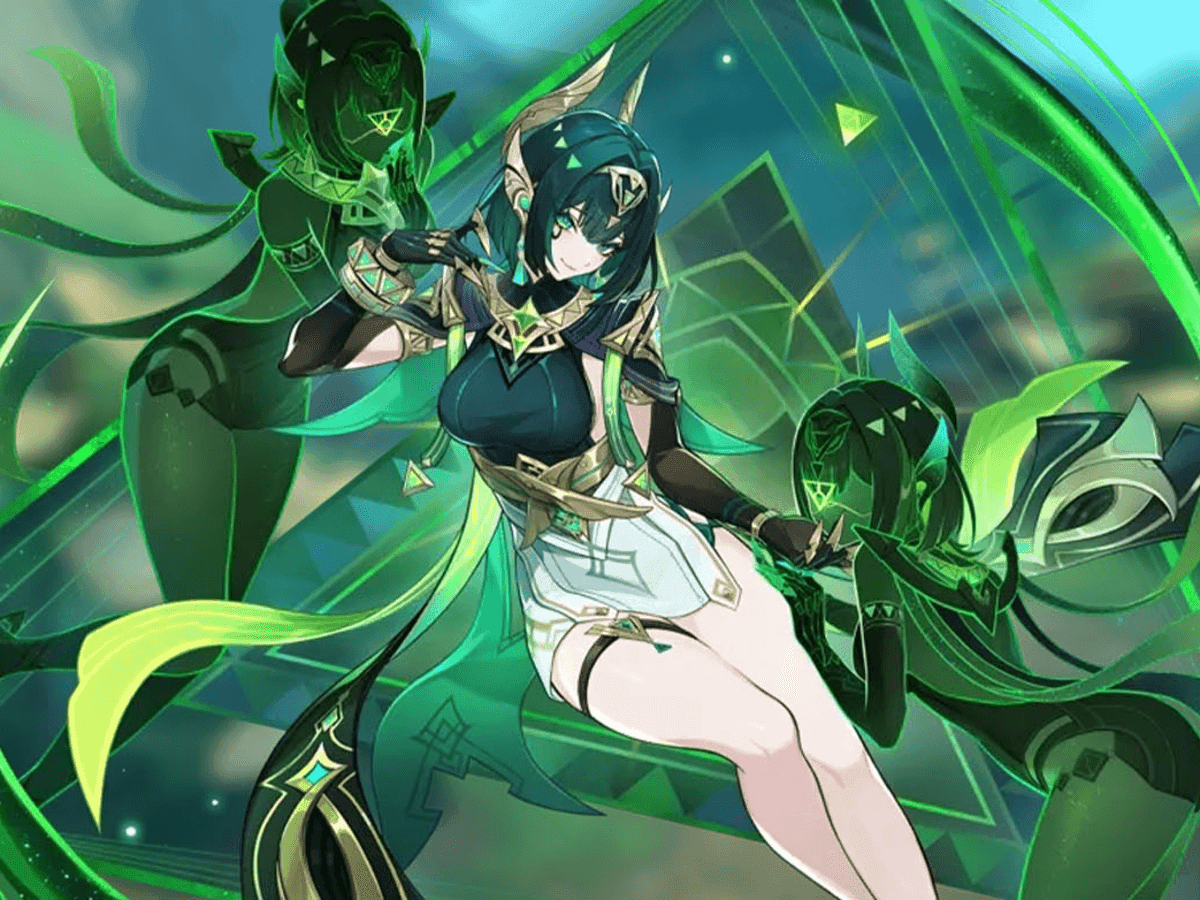 Nefer, the S-tier Dendro catalyst character specializing in Lunar-Bloom reactions