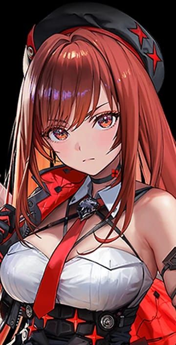 Rapi: Red Hood SSR character artwork from Goddess of Victory: NIKKE Step Up Recruit banner