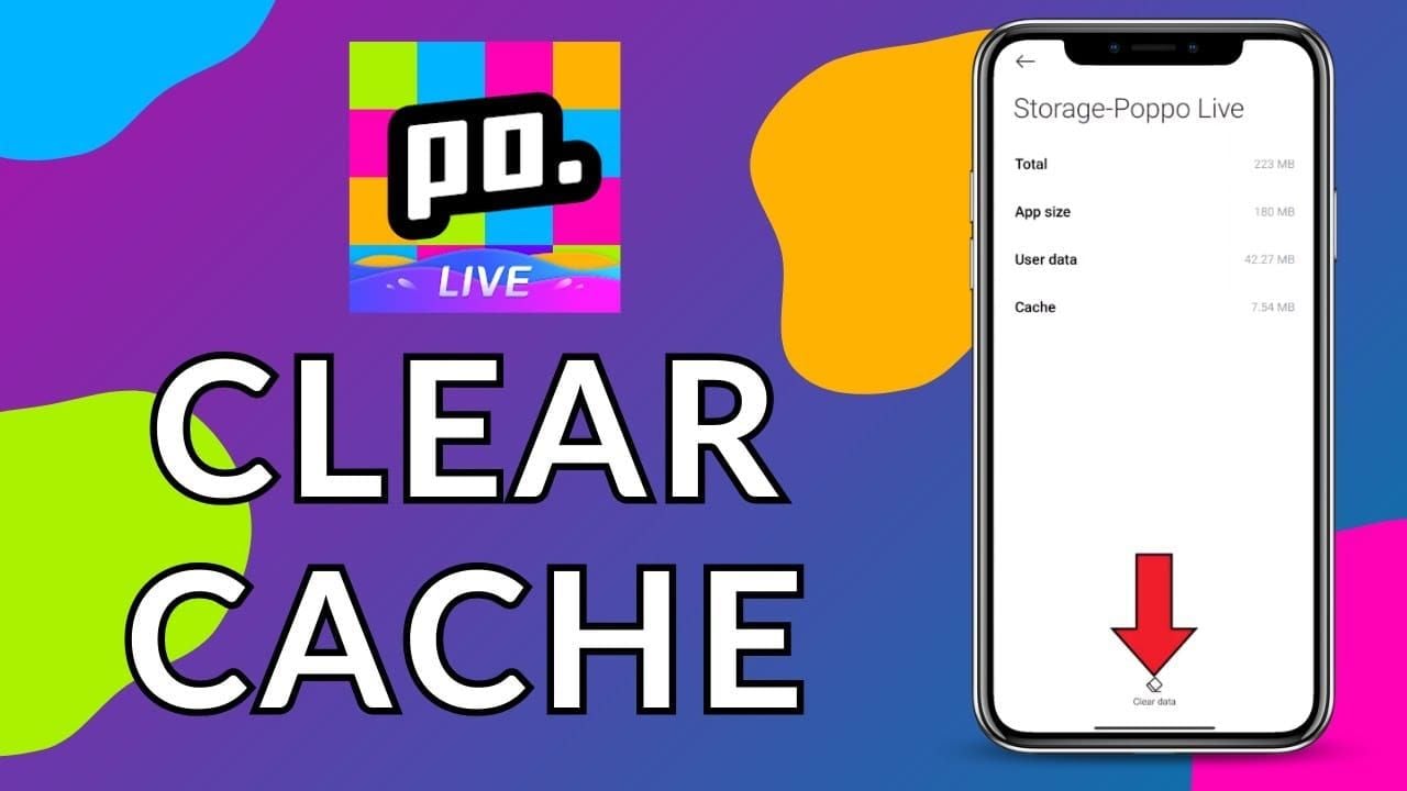 Guide to clearing cache in Poppo Live app storage settings