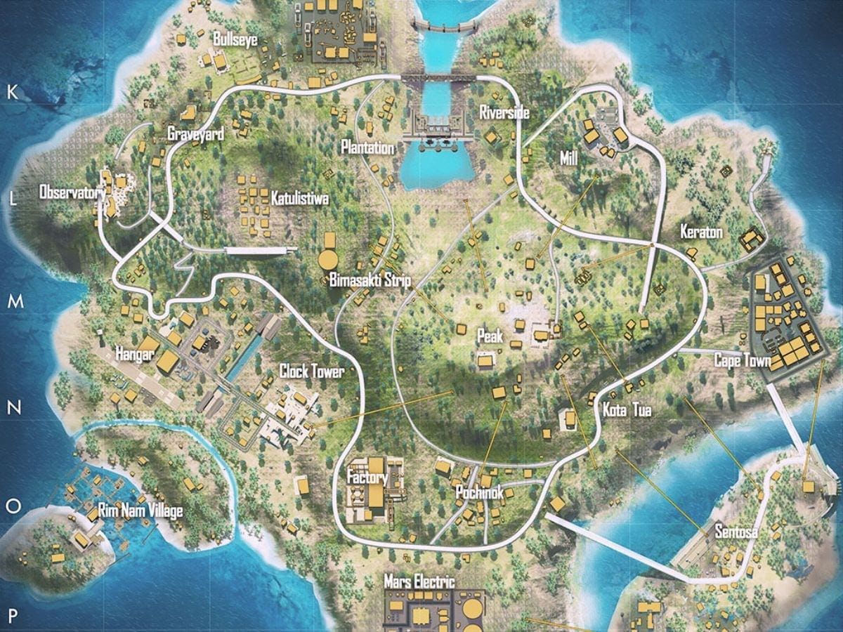 Гайд по маршруту фарма проклятой энергии в Старшей школе Free Fire OB52