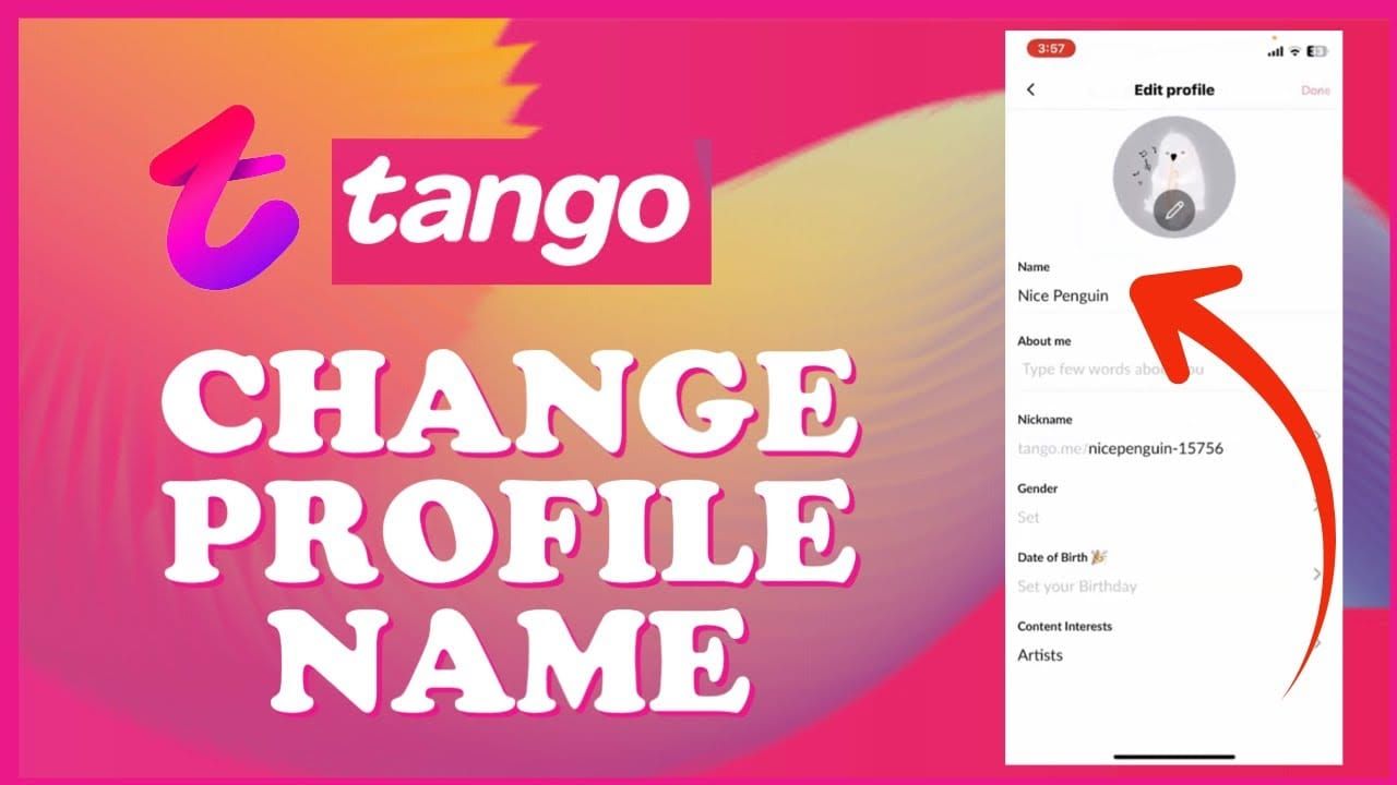 Скриншот профиля приложения Tango с указанием расположения User ID для пополнения