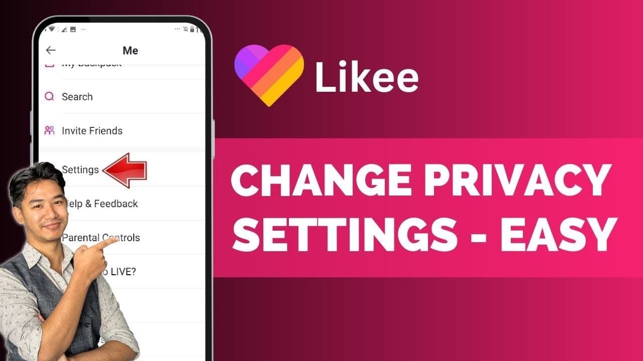 Guide to Likee privacy and account settings interface