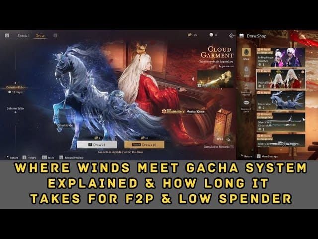 Экран отслеживания прогресса гаранта в гаче Where Winds Meet