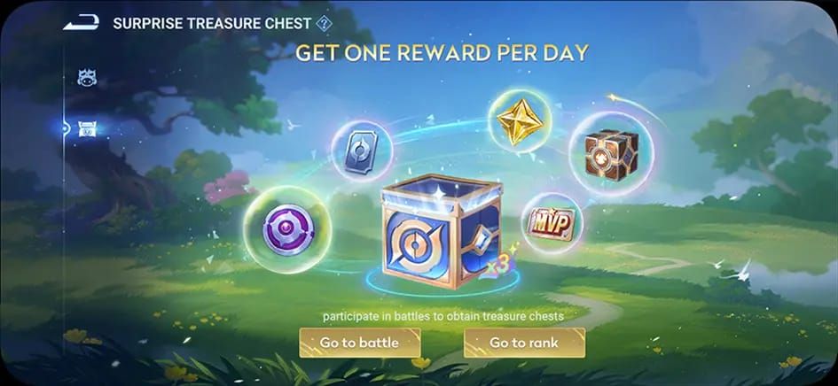 Honor of Kings in-game mailbox with envelope icon and rewards