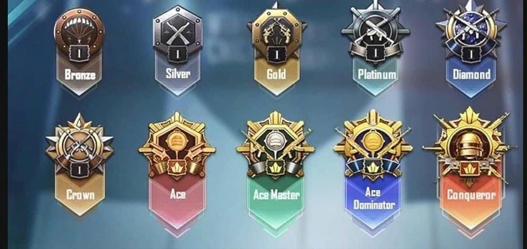 Сравнение сброса рангов PUBG Mobile: от Аса с 6 звездами до Платины I