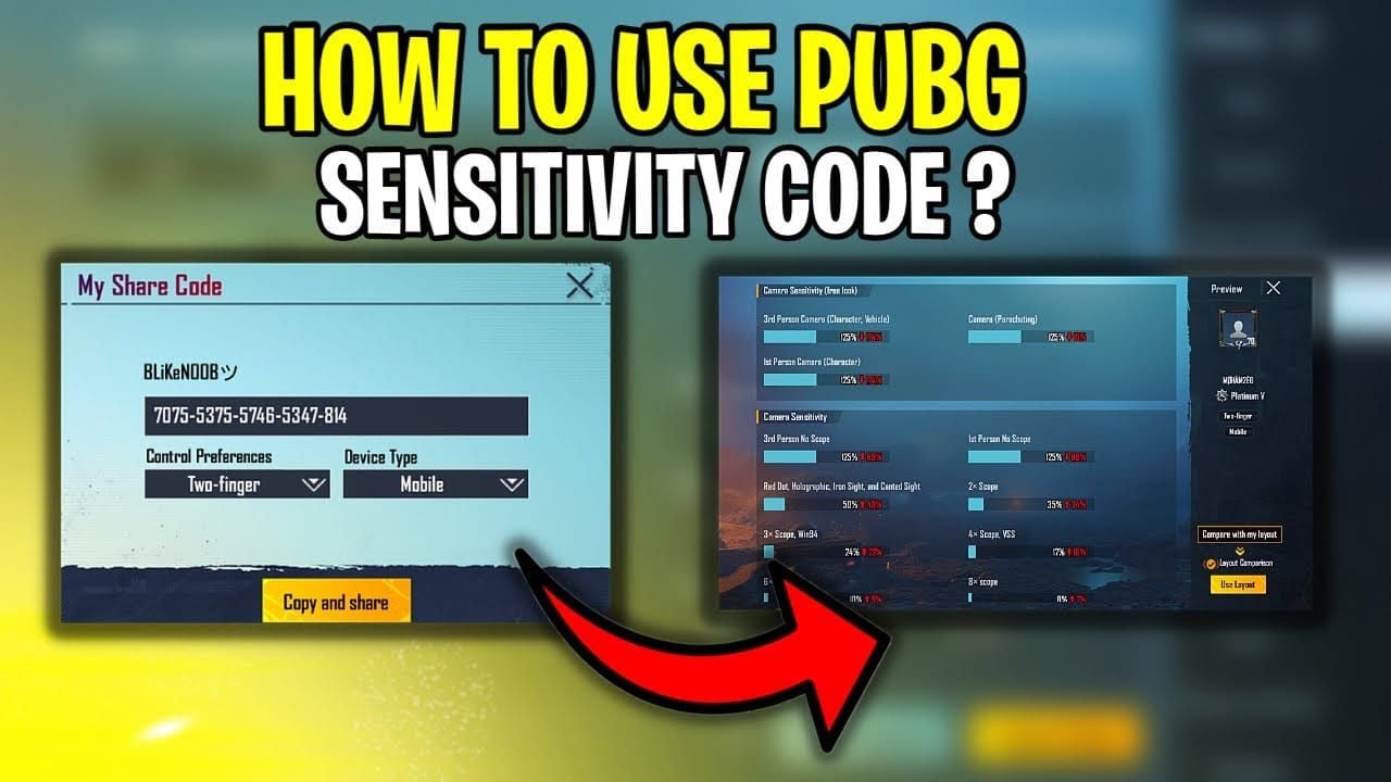 PUBG Mobile Gyroscope Codes 2025: Best Sensitivity Settings