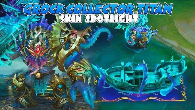 Арт скина Collector Grock «Глубинный тремор» в Mobile Legends Bang Bang