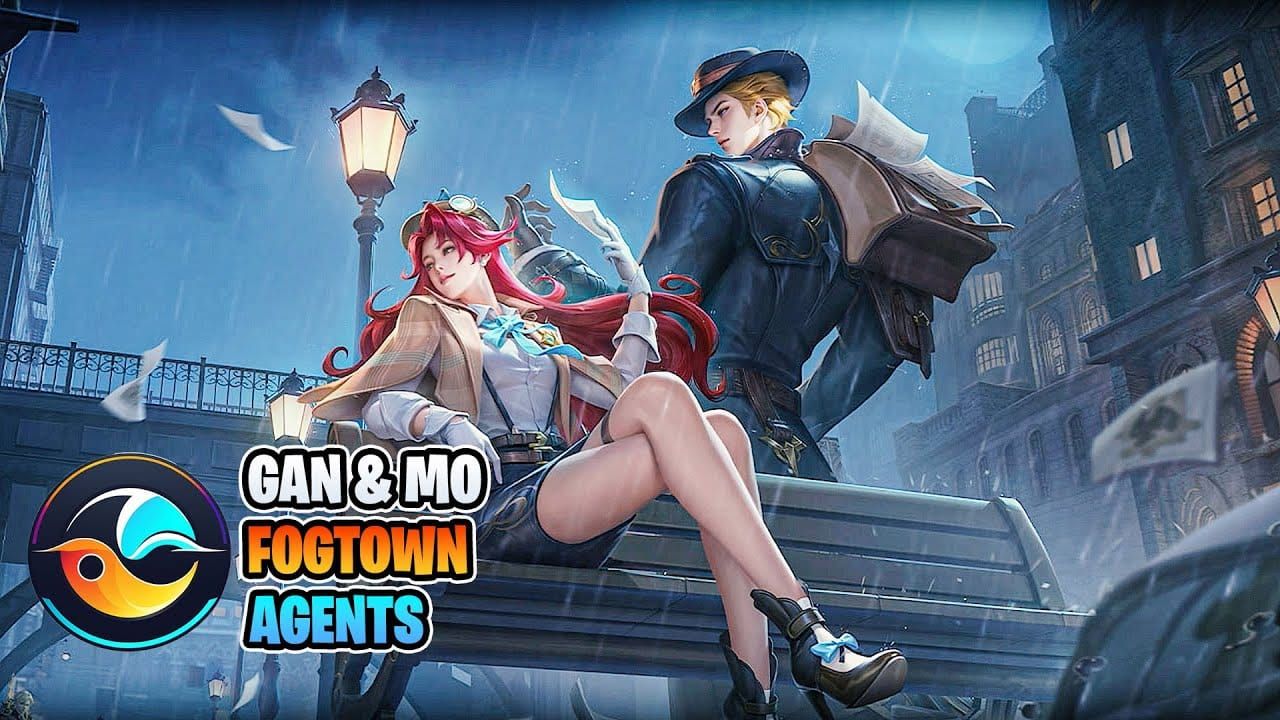Gan & Mo character in Fogtown Agents skin from Detective Conan collaboration
