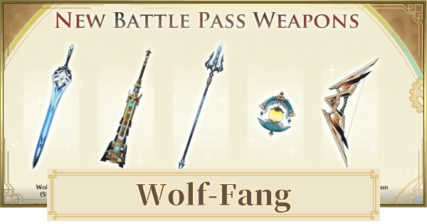 Genshin Impact F2P weapons for Durin: Wolf-Fang and Lion’s Roar