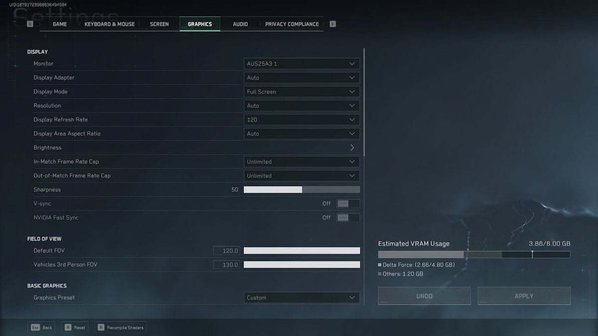 Руководство по панели управления NVIDIA для Delta Force с включенными Reflex и DLSS
