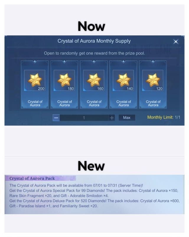 Crystal of Aurora MLBB: Get Collector Skin in 3 Months