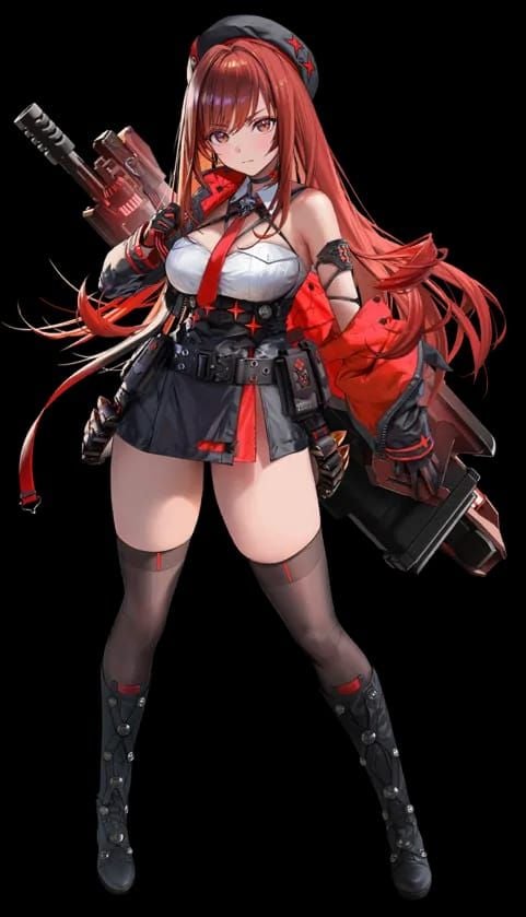 Арт персонажей Crown и Rapi: Red Hood из баннера к 3.5-летию Goddess of Victory: NIKKE