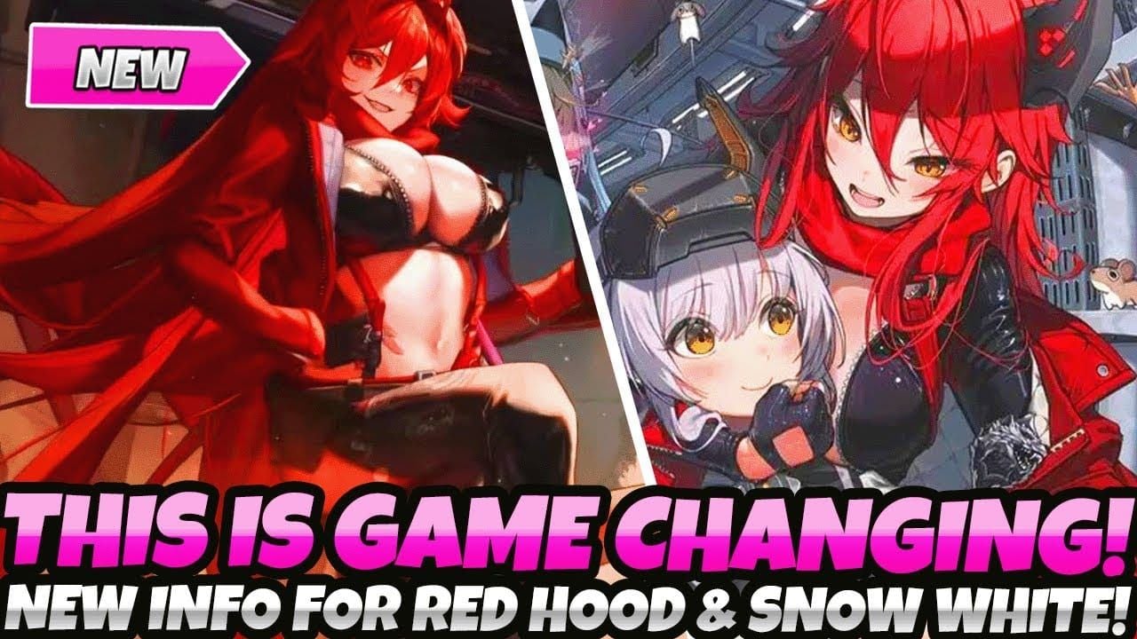 Comparison of Snow White Heavy Arms vs Red Hood in Goddess of Victory NIKKE, highlighting damage and team fit differences
