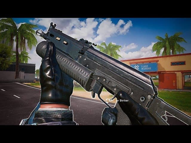 Таблица сравнения характеристик RPK, Bizon и P90 в Blood Strike