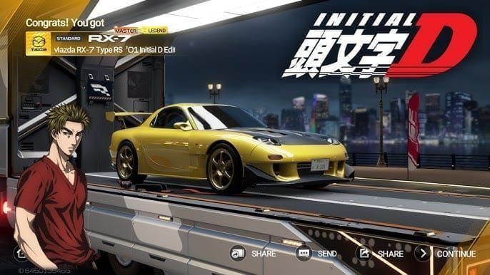 Интерфейс магазина события Racing Master SEA Initial D с чертежами AE86 и приоритетными предметами