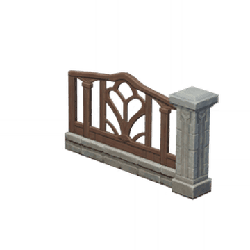 Serenitea Pot outdoor area with multiple Carved Courtyard Fences for energy optimization