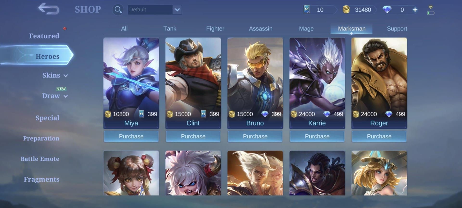 Сравнение стрелков золотой линии Mobile Legends Bang Bang: Кимми, Грейнджер, Карри, Ханаби