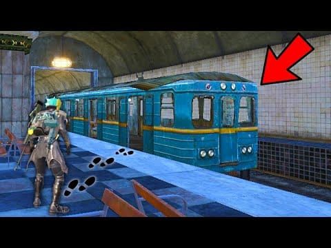 PUBG Mobile Underground Railway system showing tunnel network and maintenance room locations