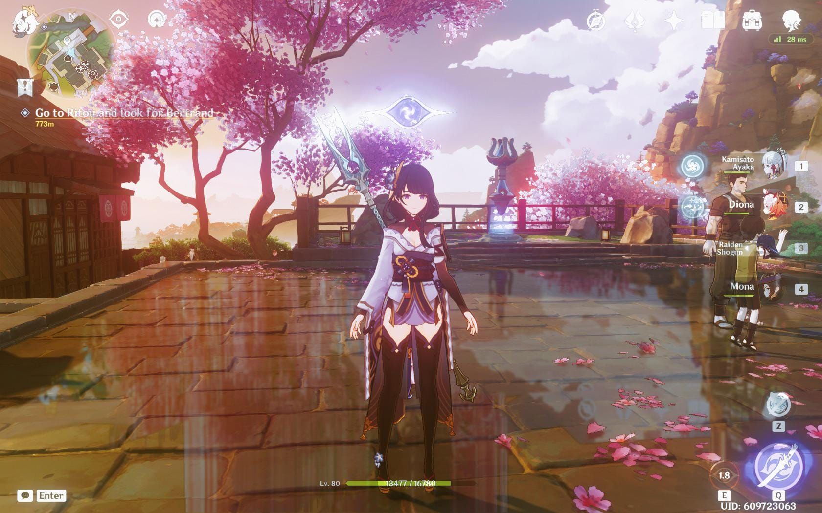 Genshin Impact Recollection gallery with quest type and character filters