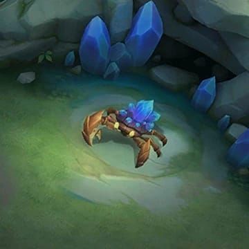 Скриншот битвы за Золотого краба в режиме «Битва на ледяном море» в Mobile Legends Bang Bang