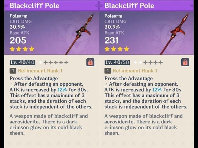 Genshin Impact Blackcliff Pole Press the Advantage passive stacks guide
