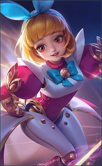 Official artwork of Angela and Ling heroes showcasing their Roamer-Jungler combo synergy in Mobile Legends Bang Bang