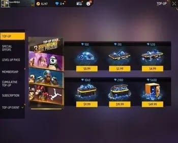 График сравнения эффективности Booyah Pass и рулетки в Free Fire для регионов EU + TR