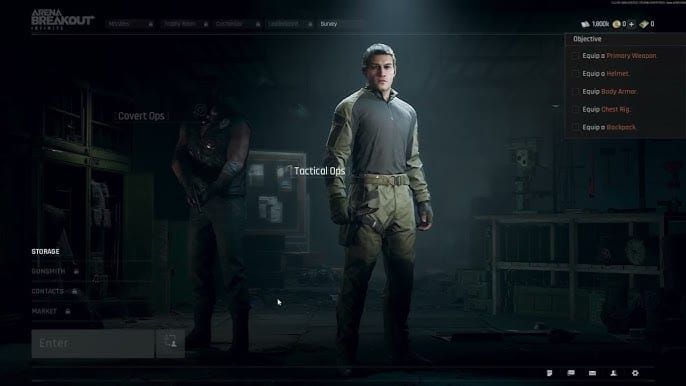 Сравнение низкого и высокого качества теней в Arena Breakout Infinite в ближнем бою в помещении