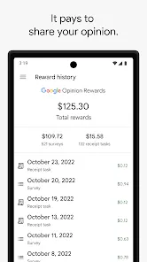 Приложение Google Opinion Rewards с балансом за опросы в Гонконге
