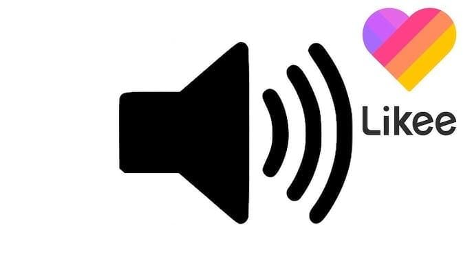 Likee's built-in sound library interface displaying trending and licensed audio options for creators