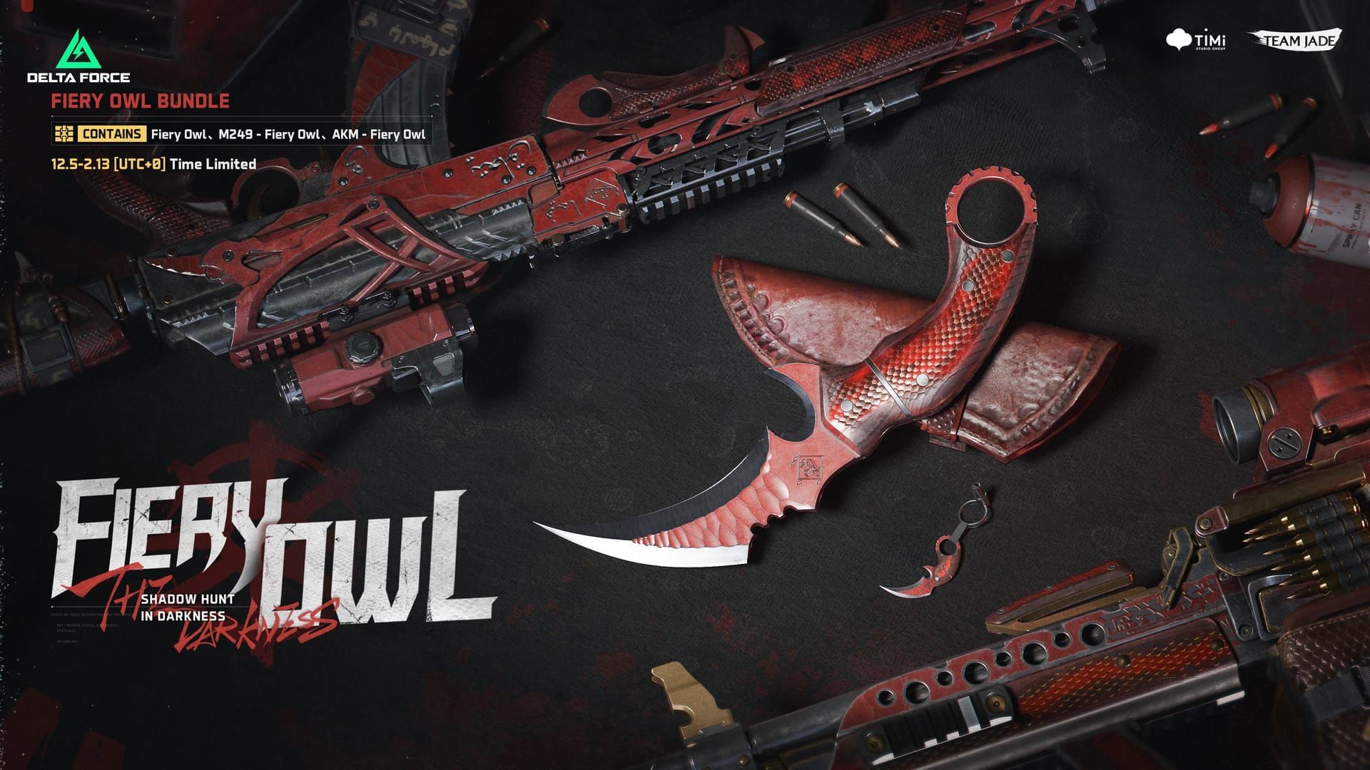 Интерфейс набора Fiery Owl в Delta Force с эксклюзивной косметикой и стоимостью в билетах