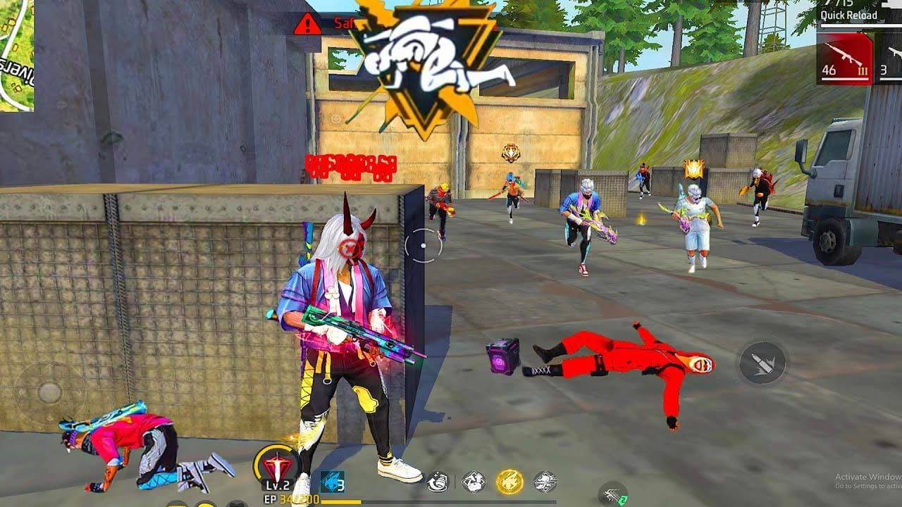 Состав команды Free Fire Flame Arena для полного раша